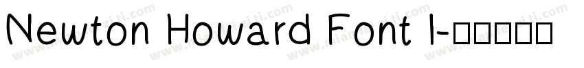 Newton Howard Font I字体转换